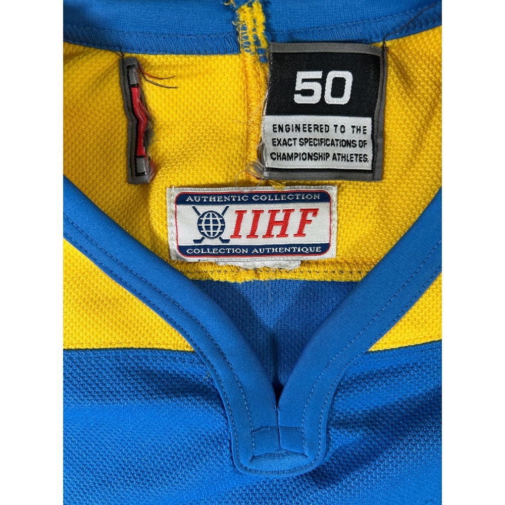 Game Worn Nike Ukraine National Hockey Team Jersey Size 50 - Picture 3 of 6